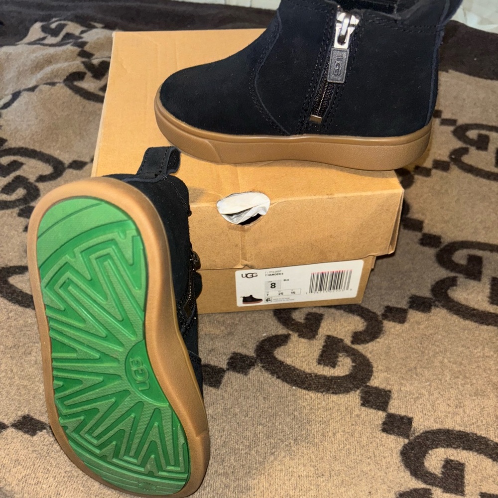 UGG Boy’s Black and Green Boots